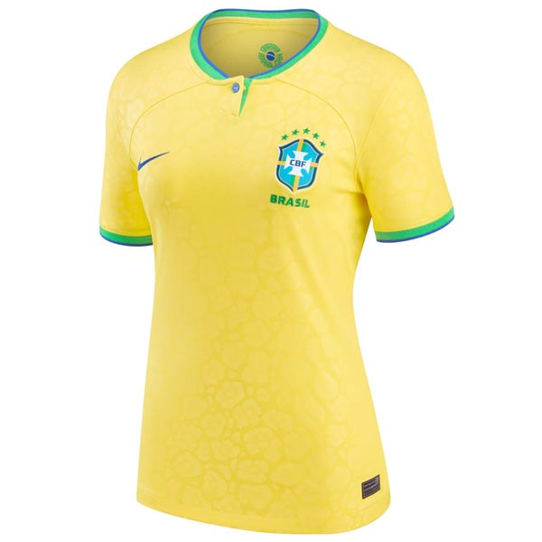 Camiseta Brasil Replica Primera Ropa Mujer 2022/23